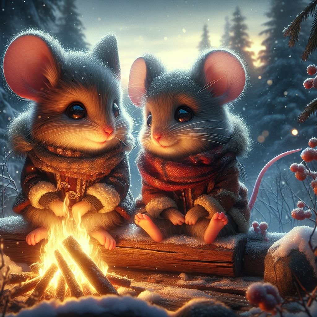 Bonding on a cold winters night (series)