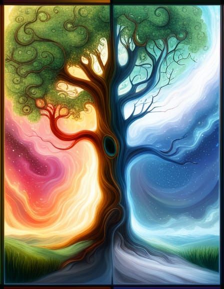 Magic tree - AI Generated Artwork - NightCafe Creator