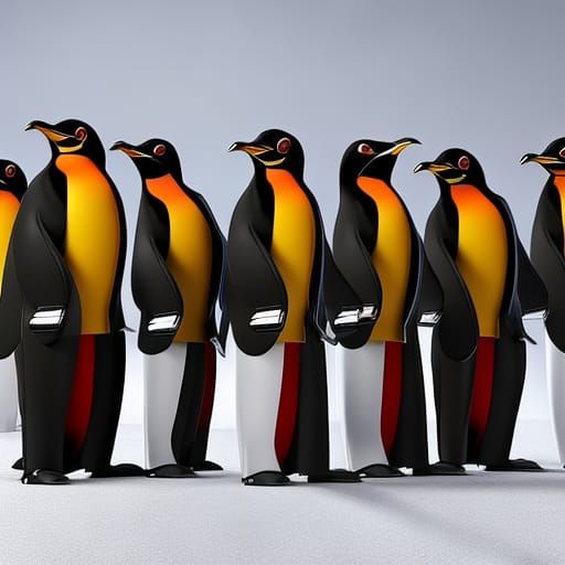 Penguins as Martial Arts students - AI Generated Artwork - NightCafe ...