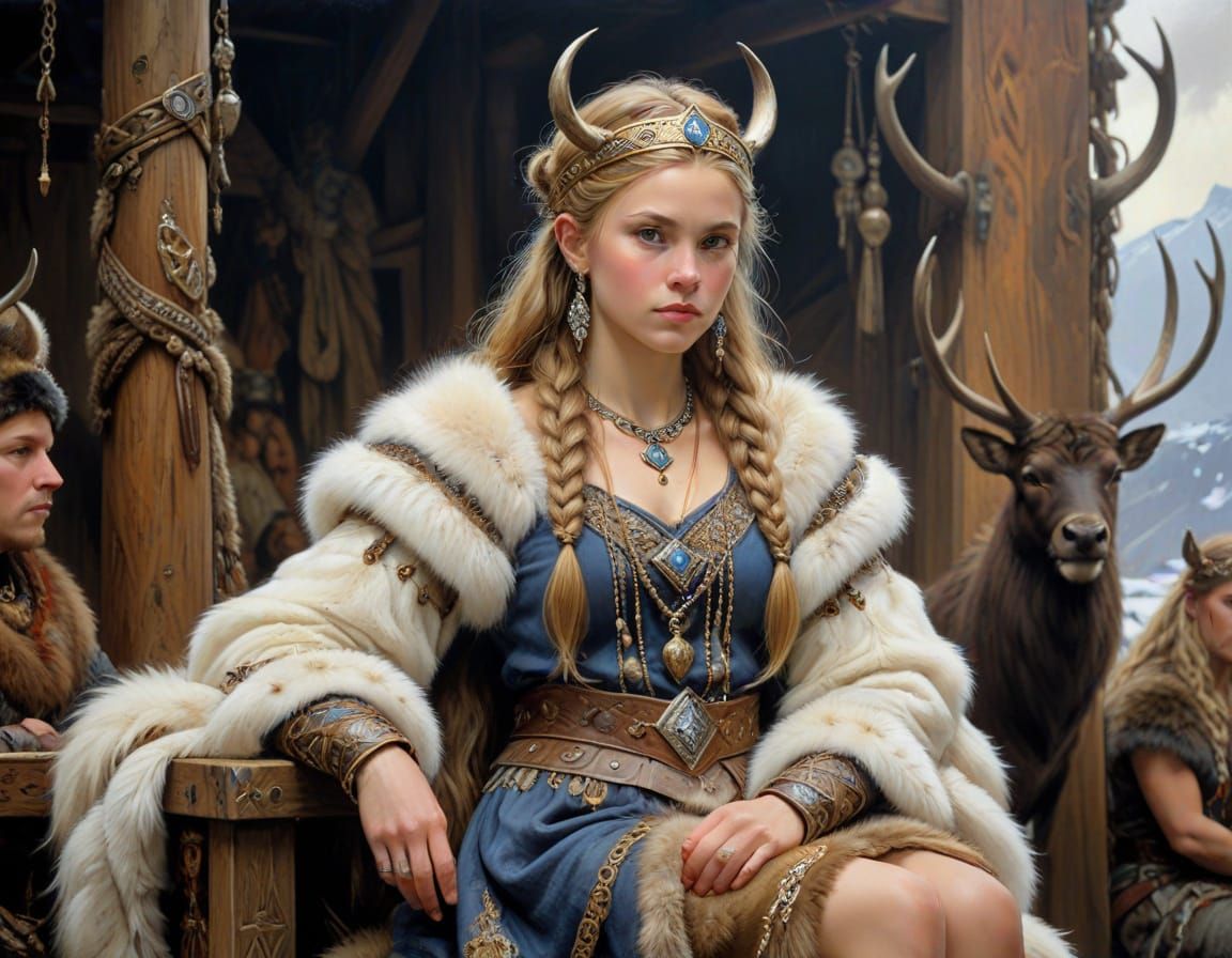 The Viking princess.  by @Terra