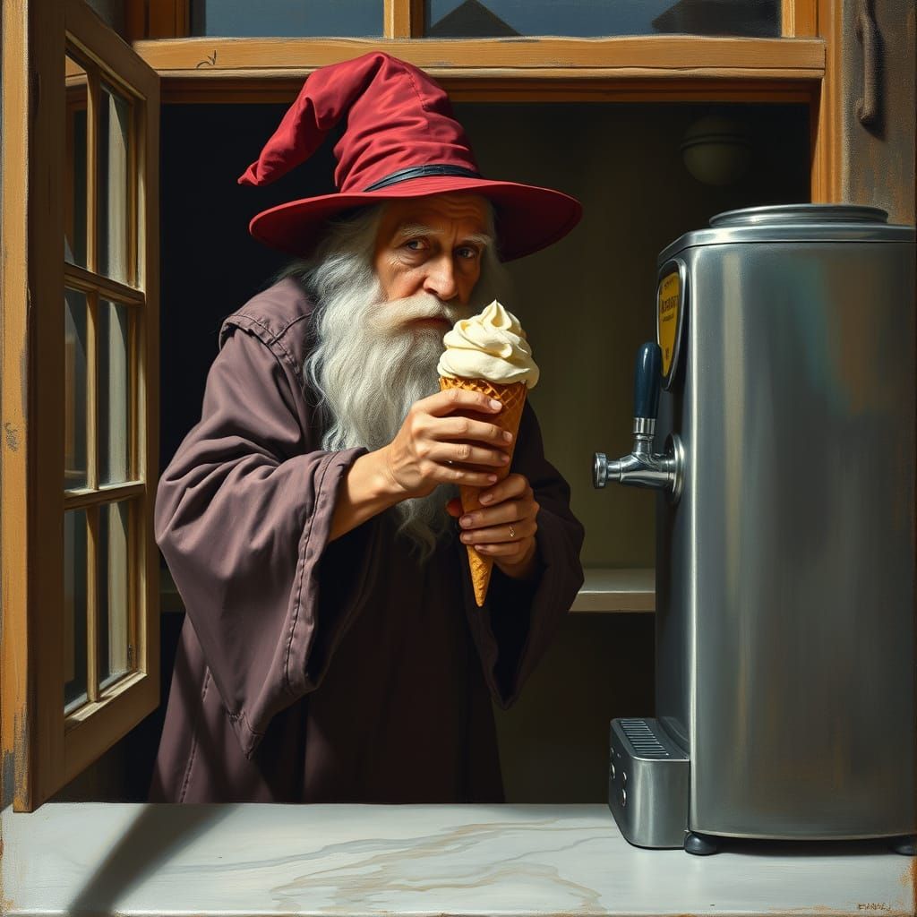 the magic of ice-cream   by @Ola Sz