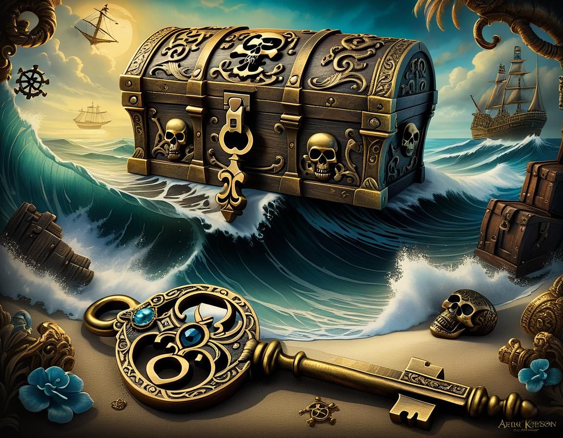 key to open a pirate treasure chest