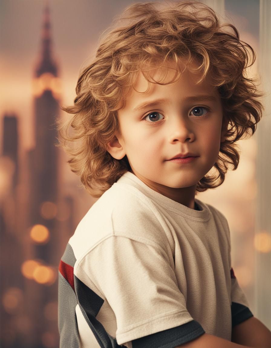 Boy Watches Twin Towers Collapse: Cinematic Photography