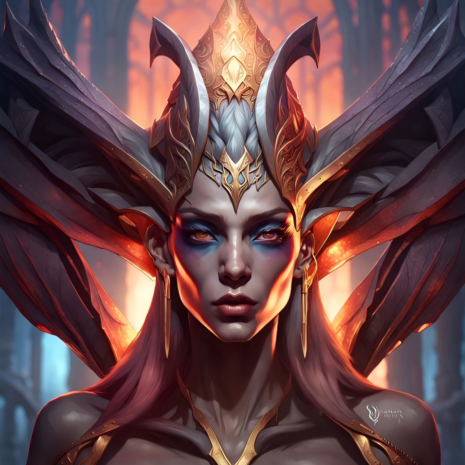 Queen of Dark elven - AI Generated Artwork - NightCafe Creator