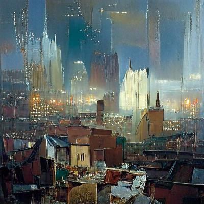 cityscape, James Gurney