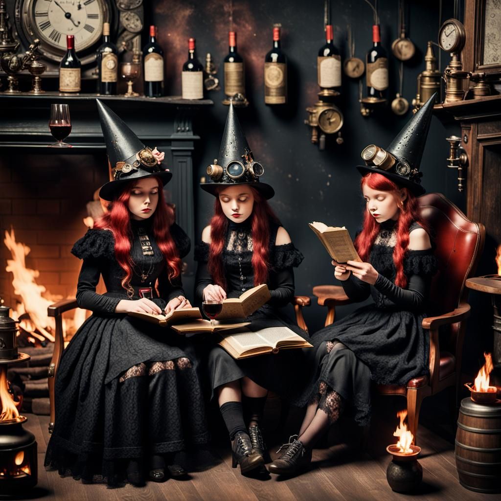 More academic witches having a pretty good time at a book cl...