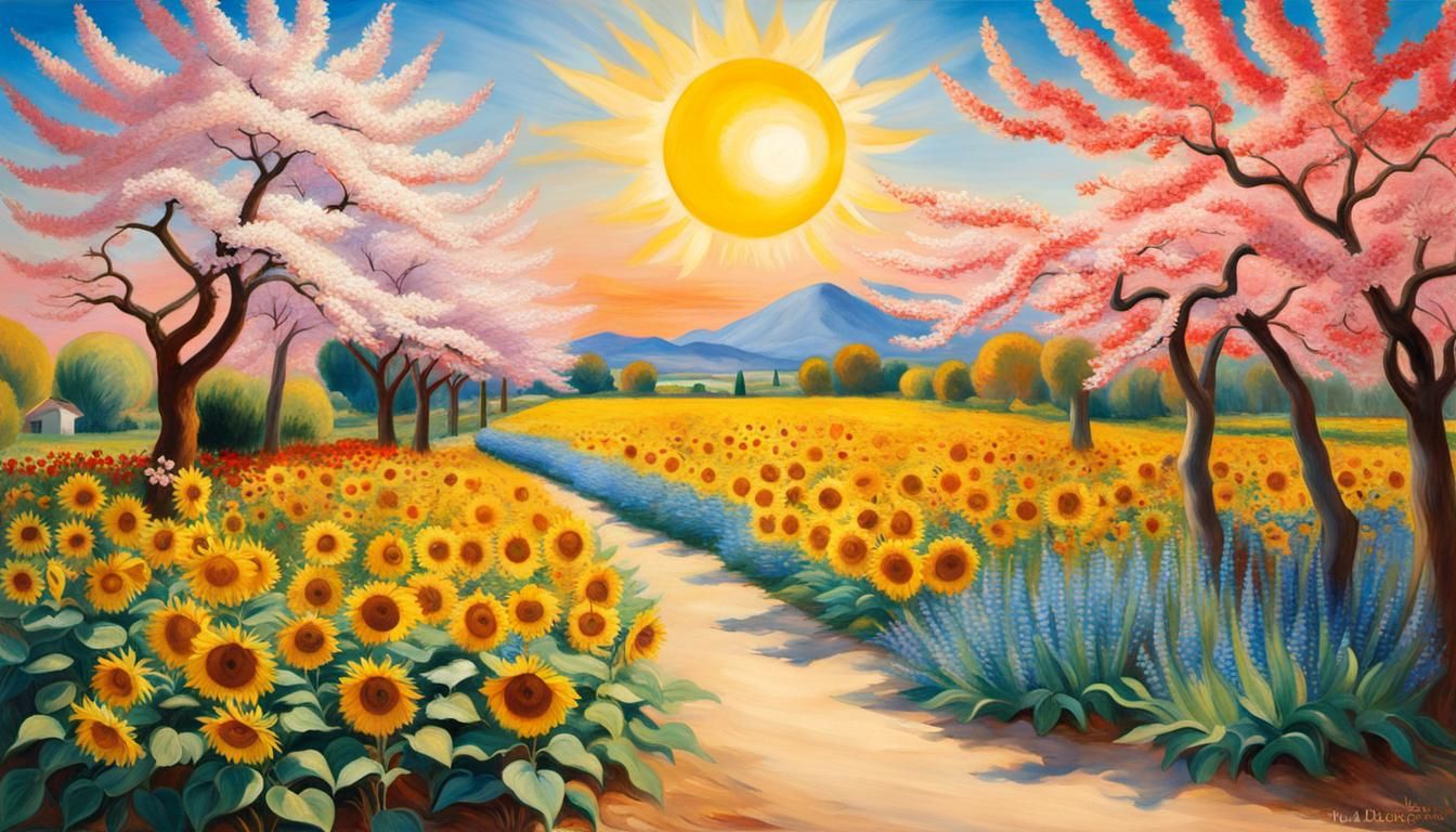 Blossom Paradise 2 - AI Generated Artwork - NightCafe Creator