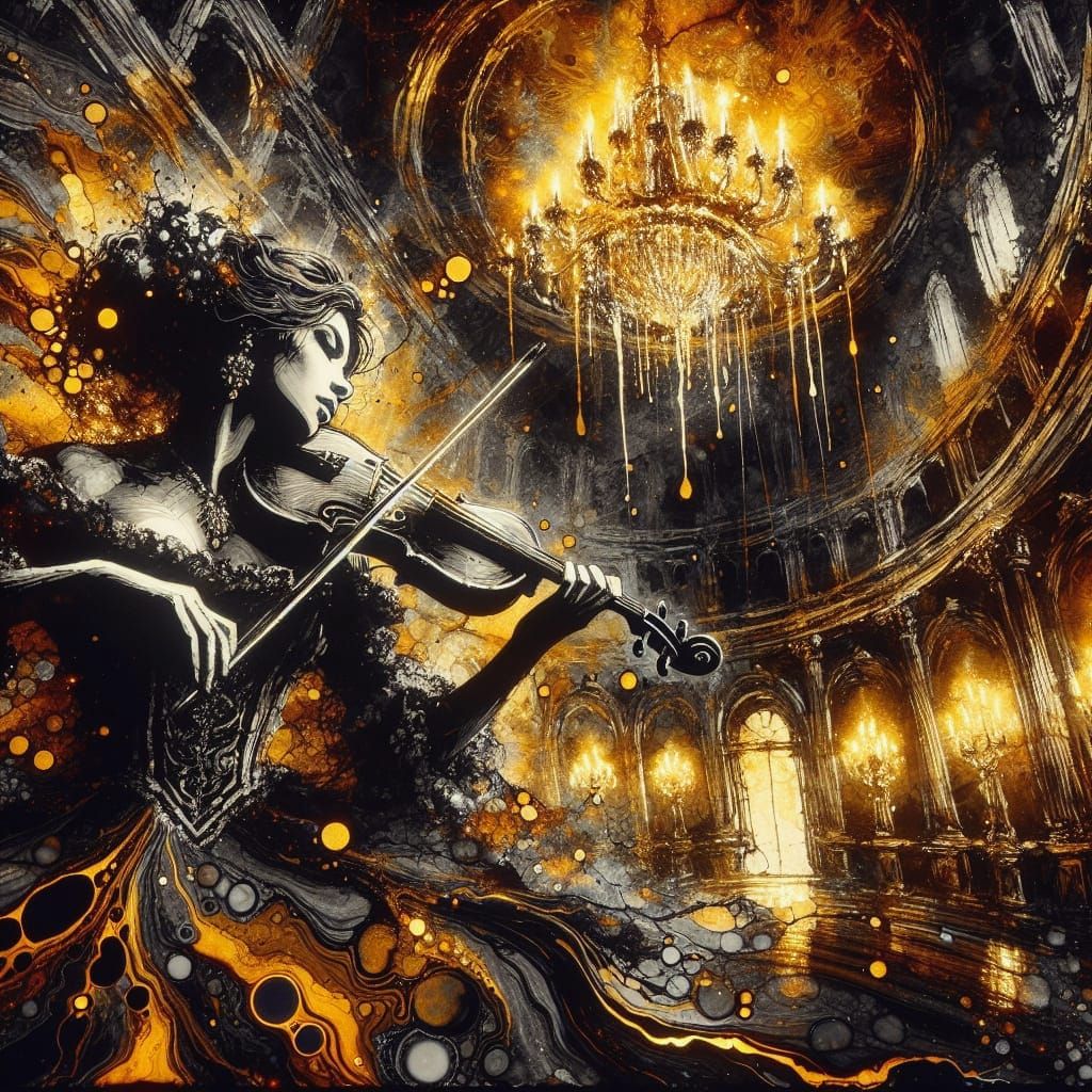 Alcohol Violinist  by @Crimson