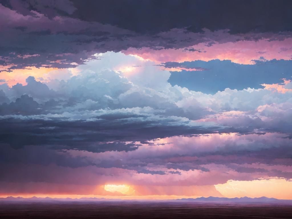 A storm rolling over the desert plains.