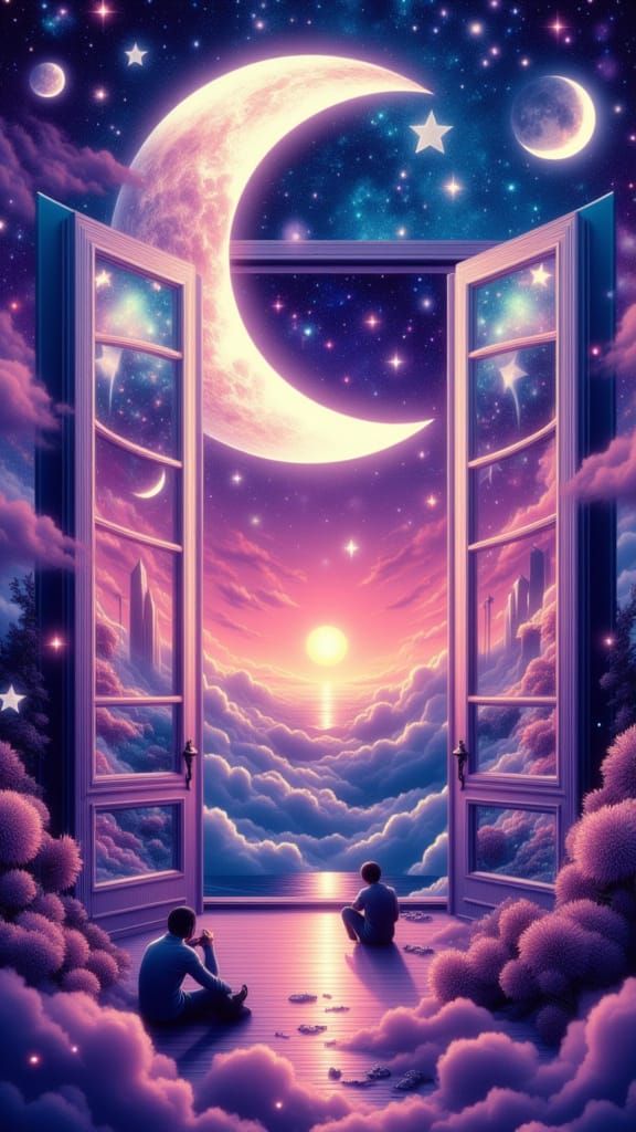 Dreamy emchating scenery, vibrant <lora:SurDimeFlux:1.0>