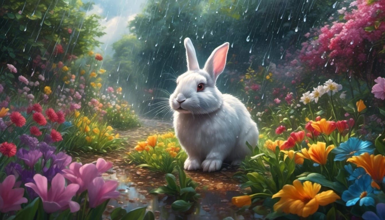 Seeking shelter in the spring rain