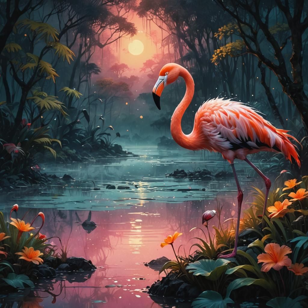 Flamingo   by @LIN