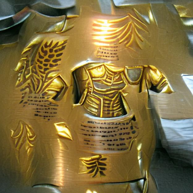 engraved golden armor