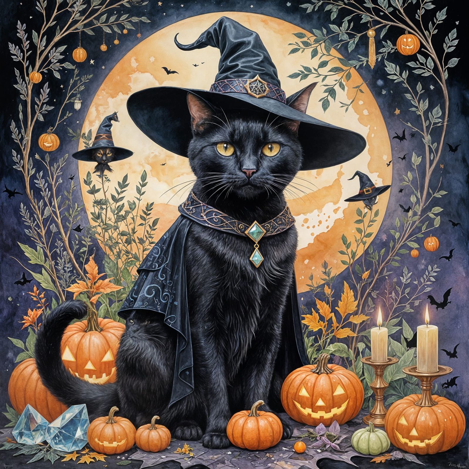 Witch meow ready for halloween   by @Pdg111