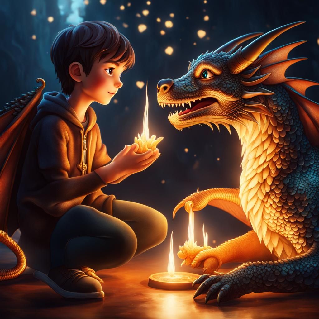 Pet Dragon  by @Mangochango