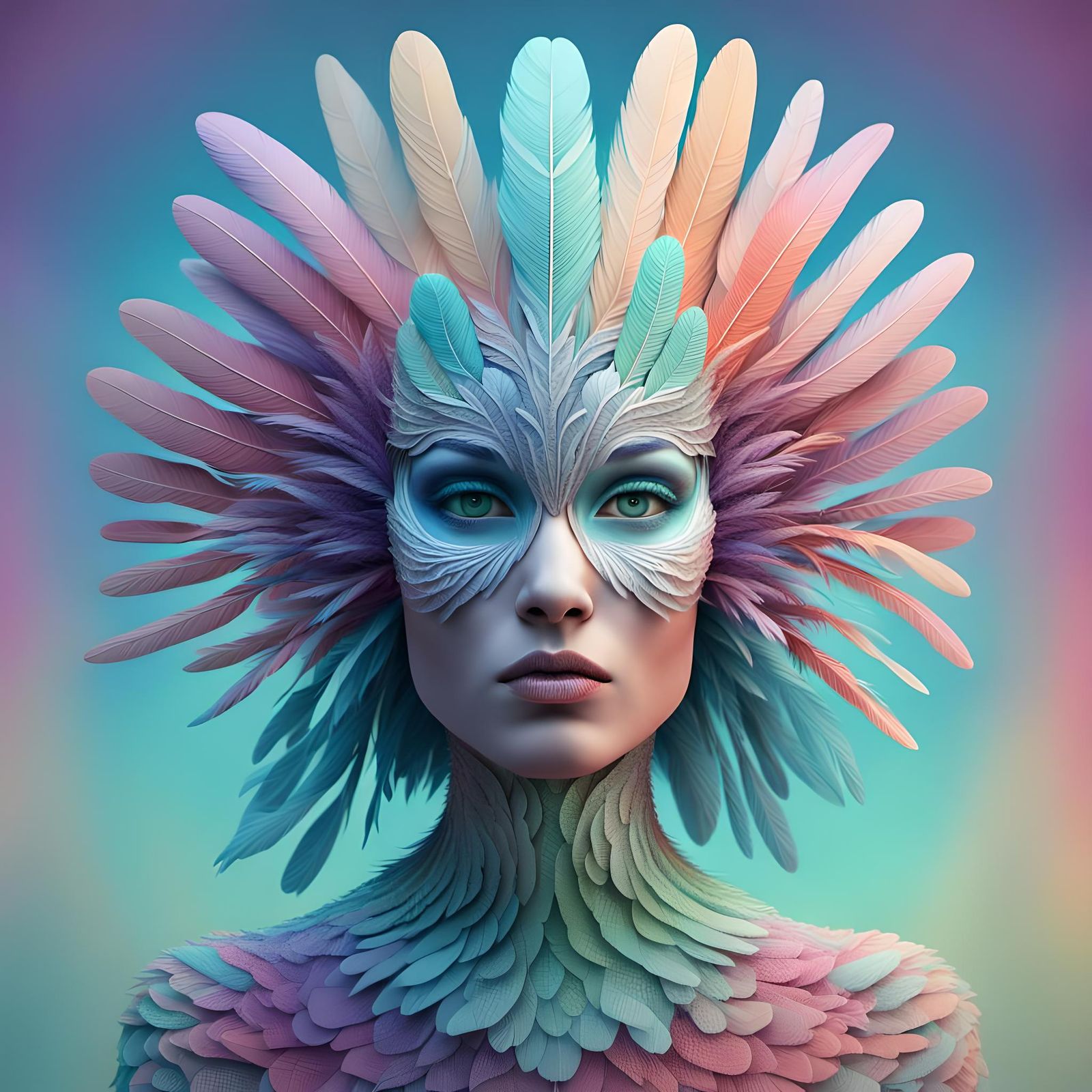 Madame Plumes - AI Generated Artwork - NightCafe Creator