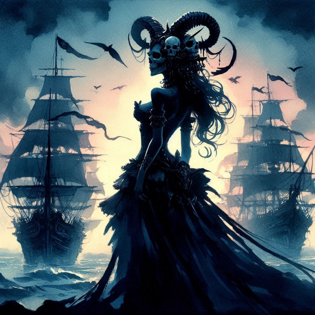 Pirate skull girl