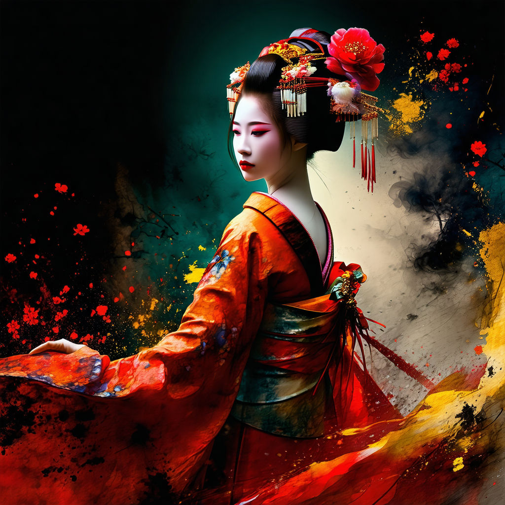 A Beautiful Geisha Woman Series #11