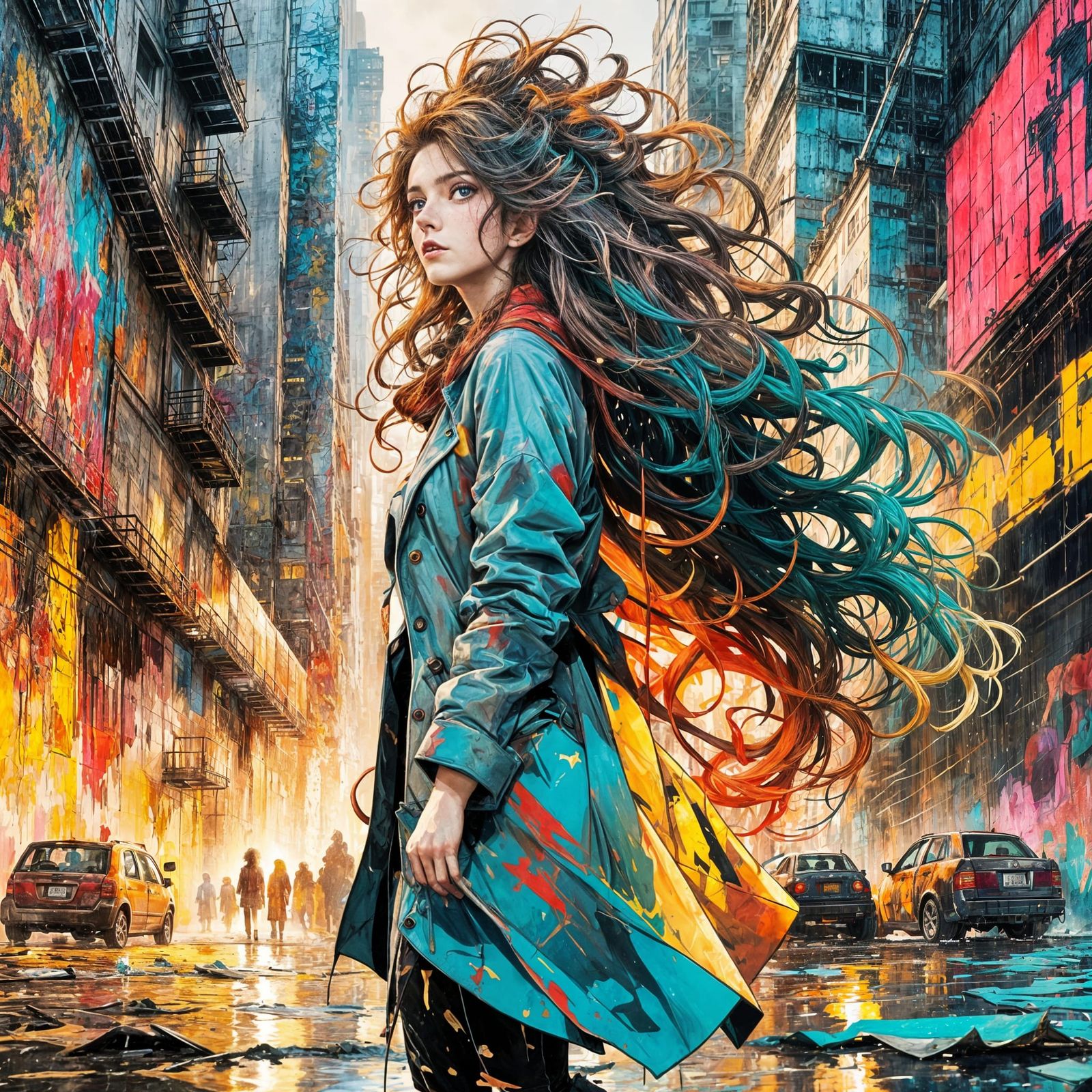 an angel in the urban jungle  by @RatzeP2