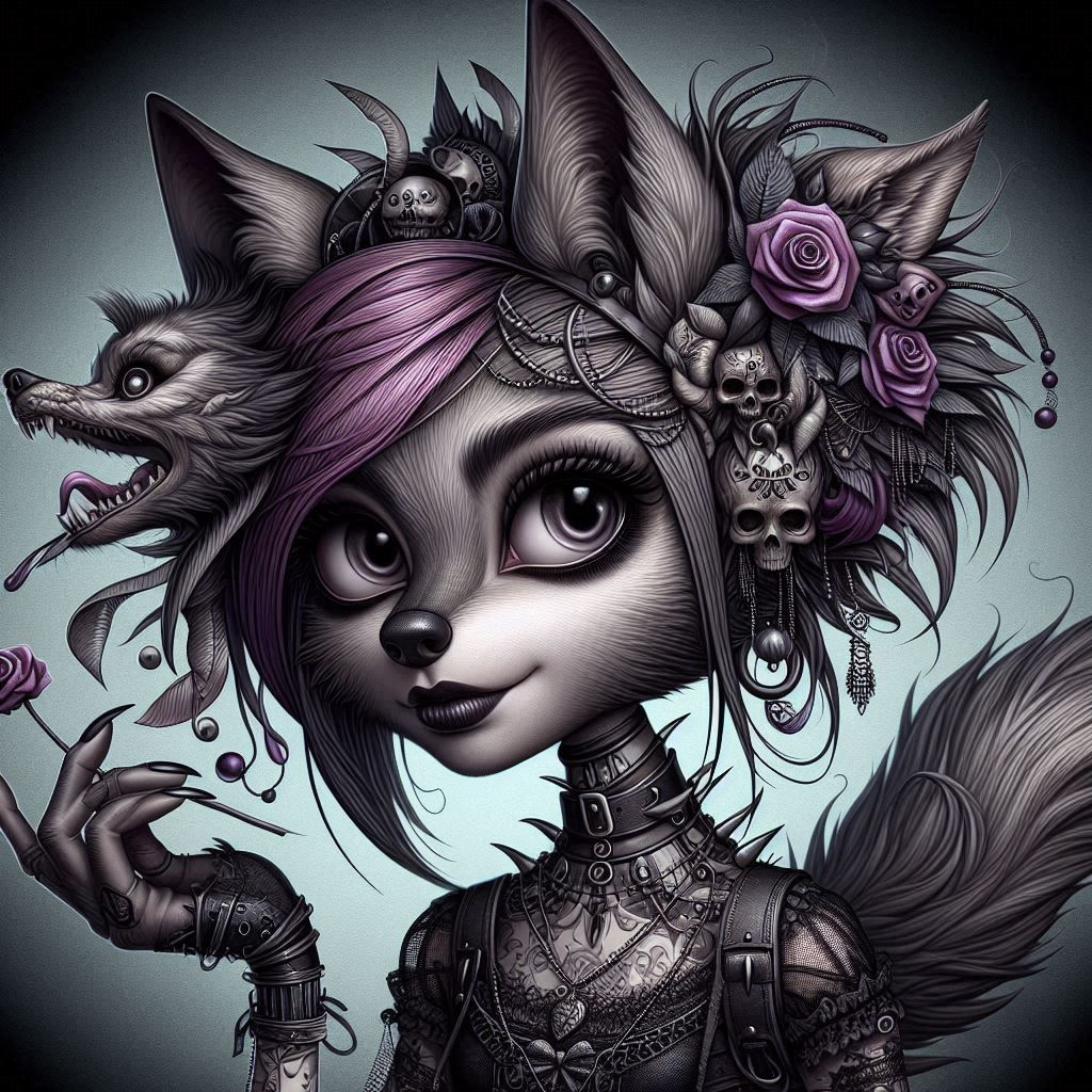 Gothic wolf girl