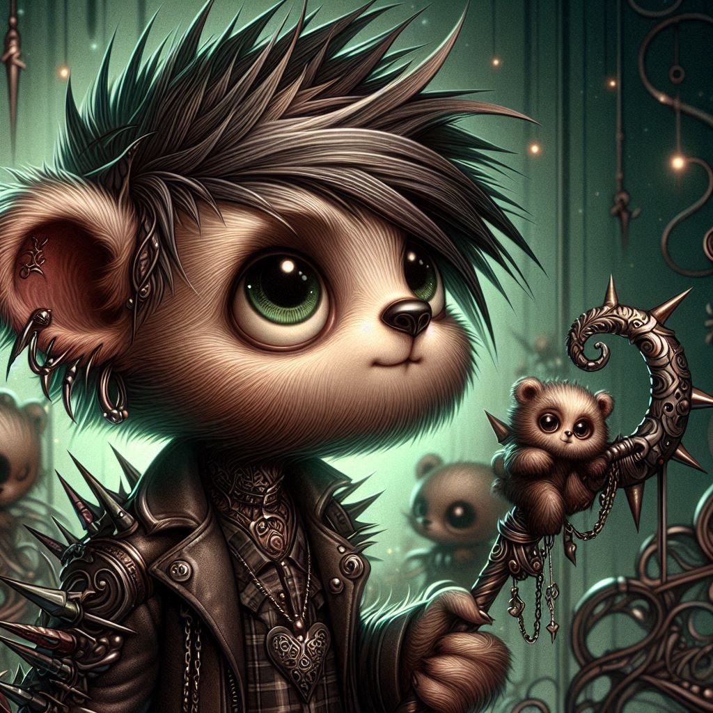 Lil goth shaman Bear