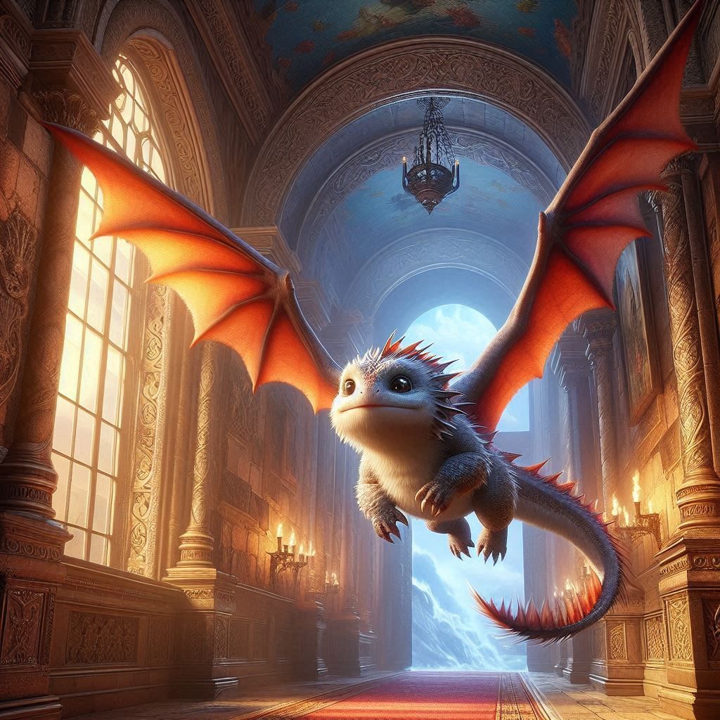 Baby Dragon in the Castle 2