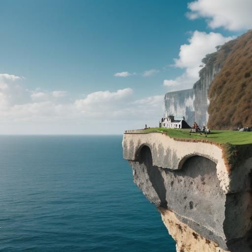 People living on the cliffs