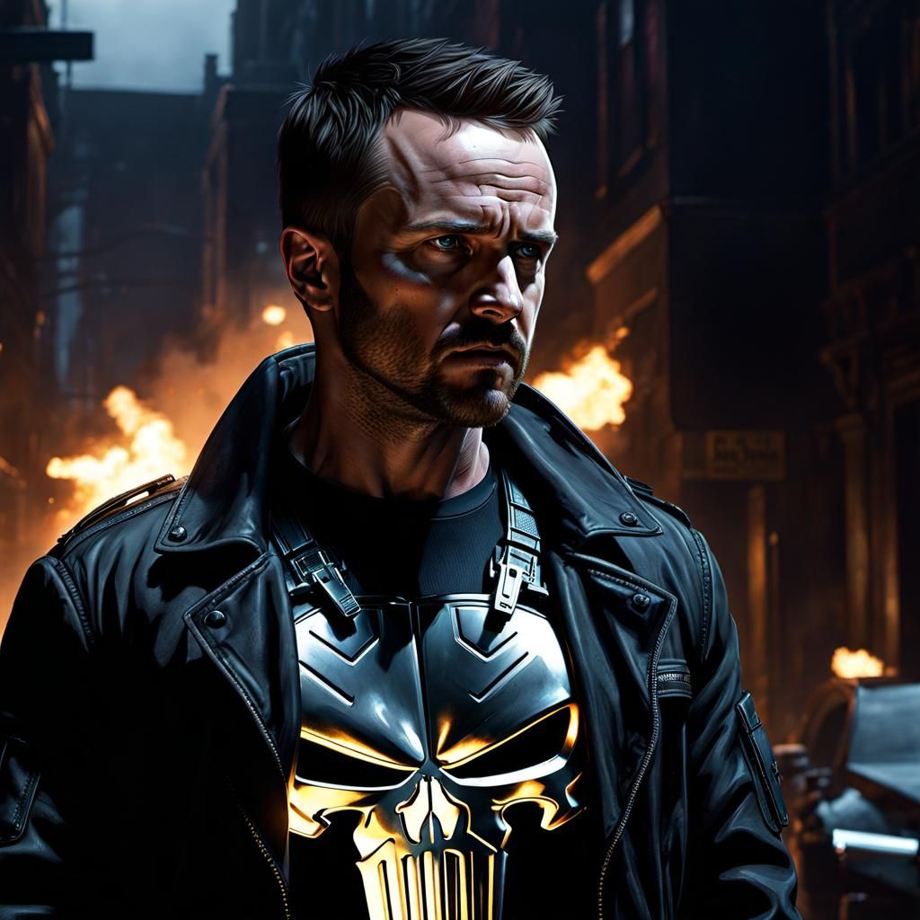 Aaron Paul as Marvel's the Punisher.