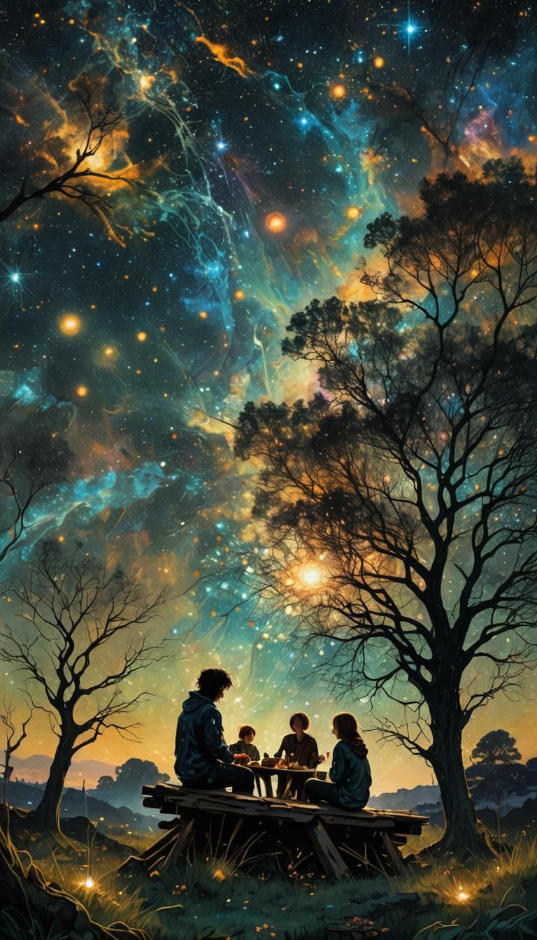 Stargazing Family
