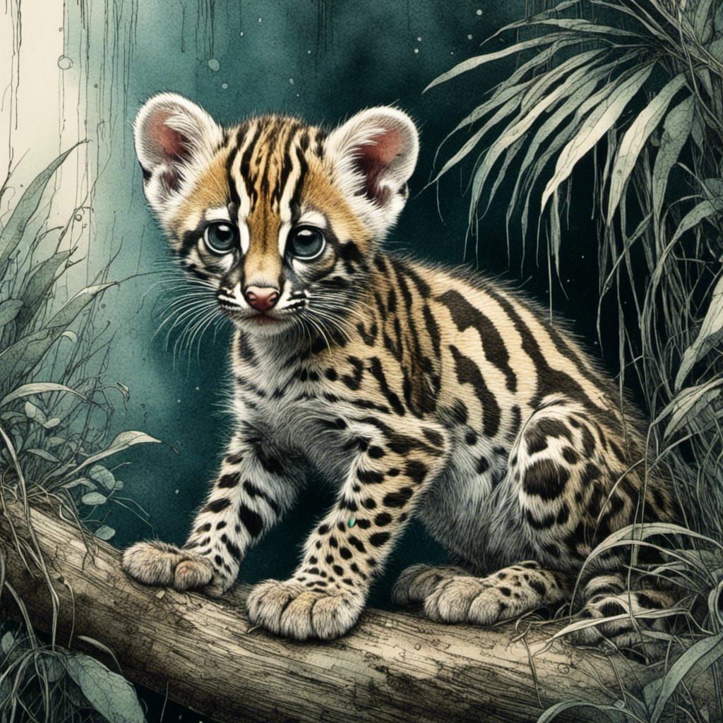 Ocelot kitten