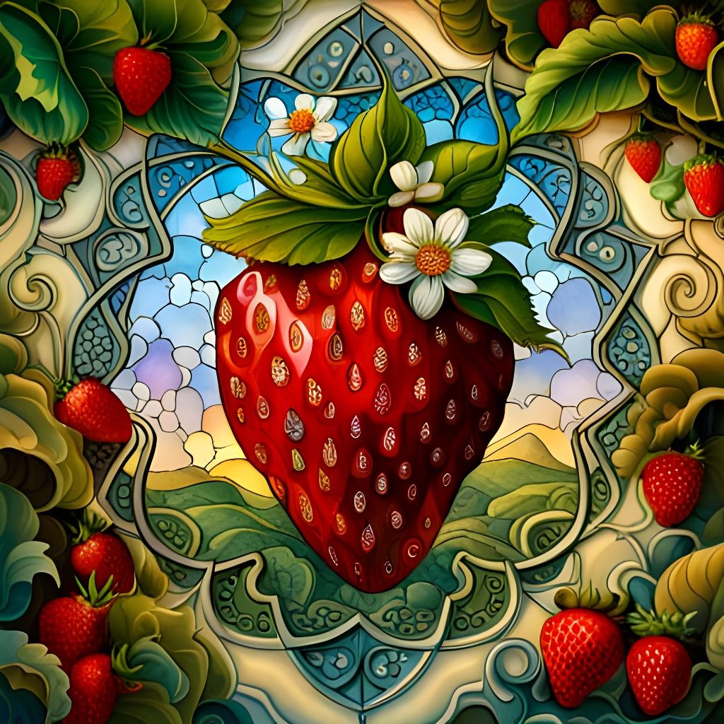 Strawberry Fields 🍓   by @Saturn