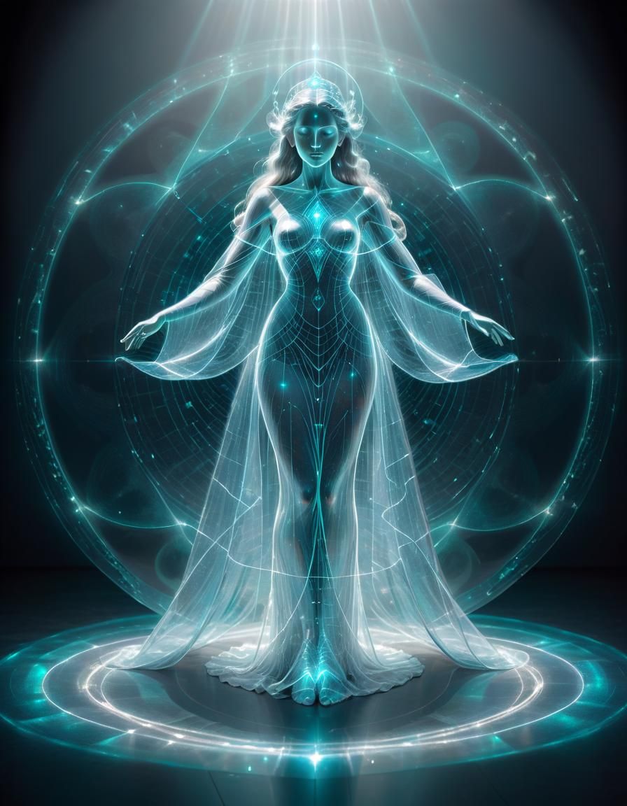 3D hologram: Keeper of Knowledge  by @Cercis