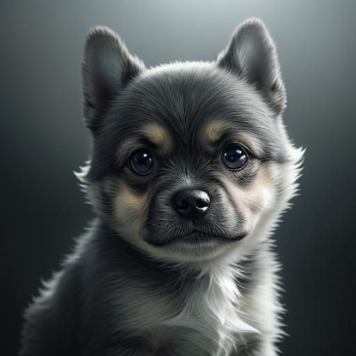 tiny cute baby dog