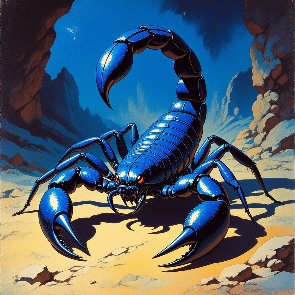 1970s paperback fantasy, pulp fantasy The Scorpius