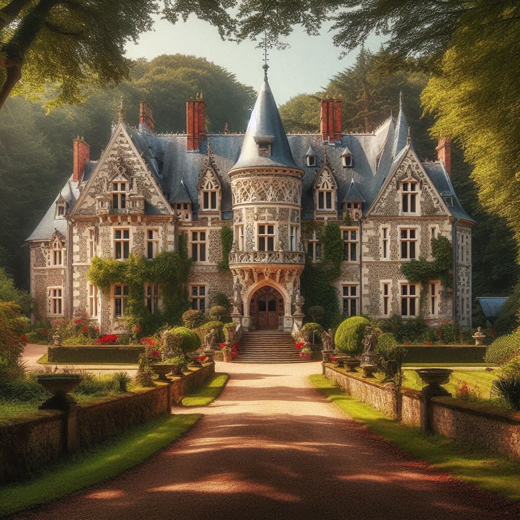 French Chateau and Gardens