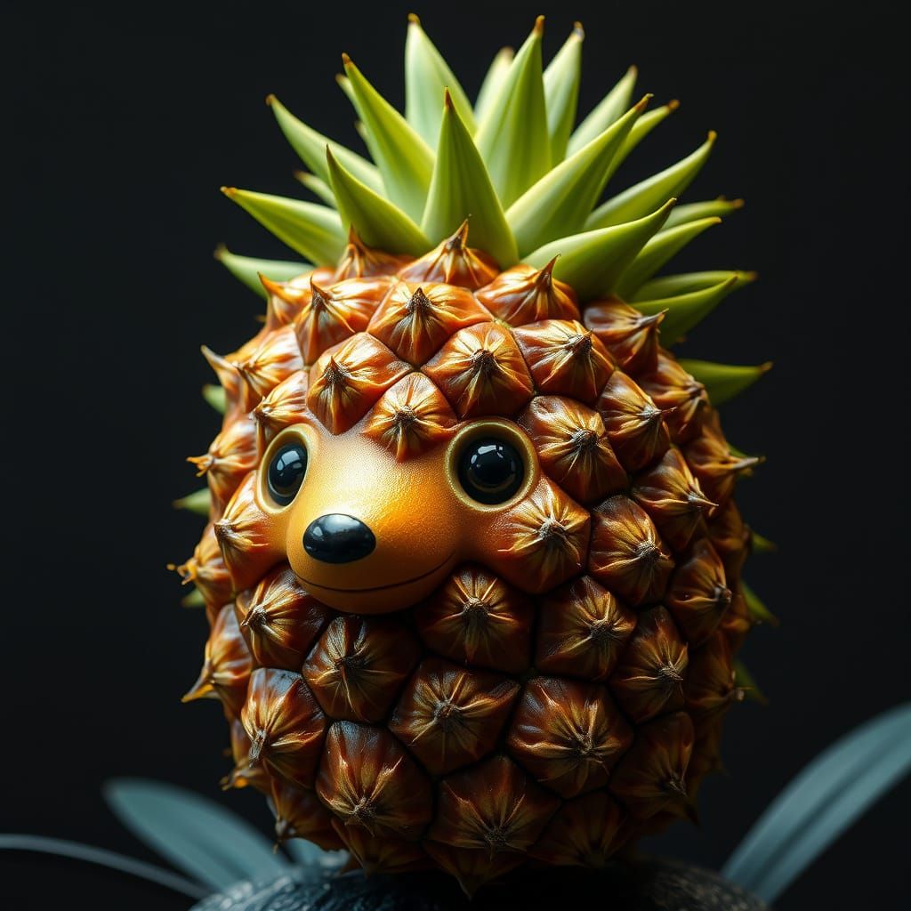 Smiling Pineapple  by @El Sombro