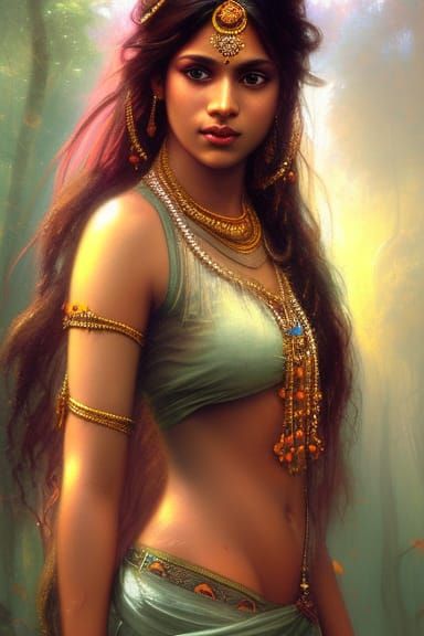 Indian Woman Ai Generated Artwork Nightcafe Creator 2359