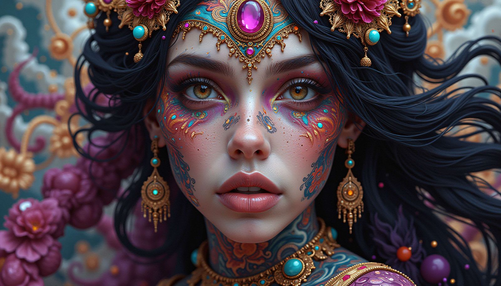 Filter Macro Abstract Art, Intricate Illustration,Graffiti A...