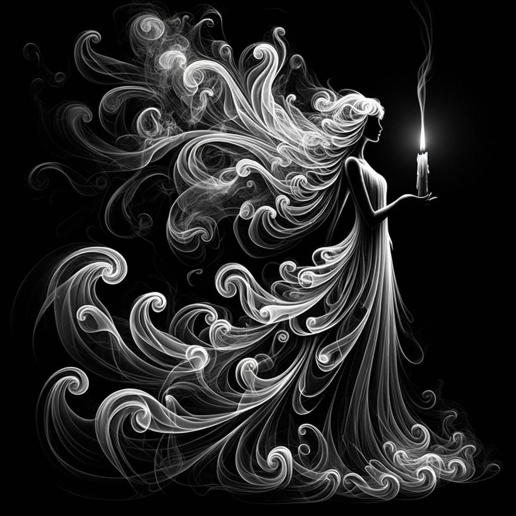 Smoke Art Lady   by @Goosie Girl 