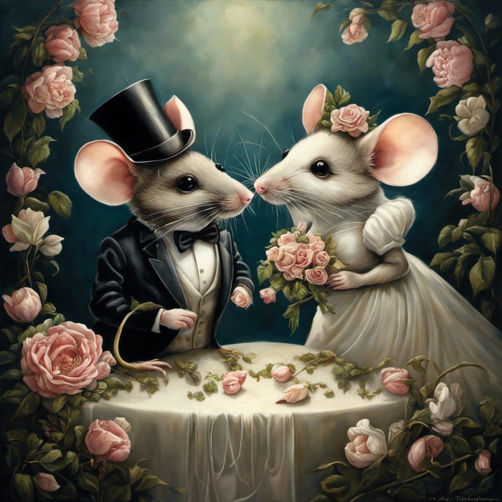 Mice wedding 🔔 🐭  by @Marilu Valdez