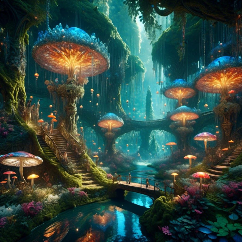 Fairy Glade - AI Generated Artwork - NightCafe Creator