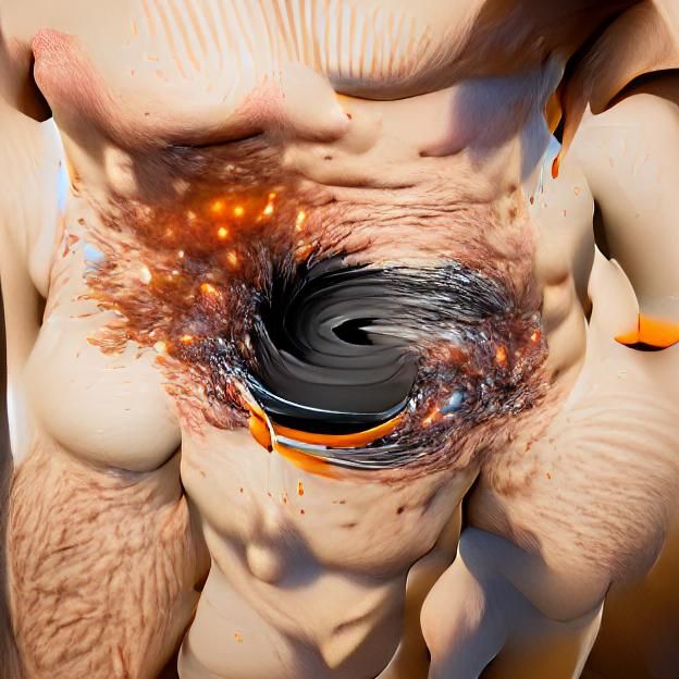 Man ripped apart by a black hole 8k resolution beautiful Unr...