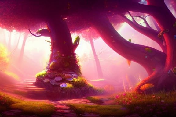 Whimsical forest