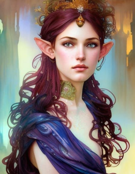 Elf Princess - Ai Generated Artwork - Nightcafe Creator