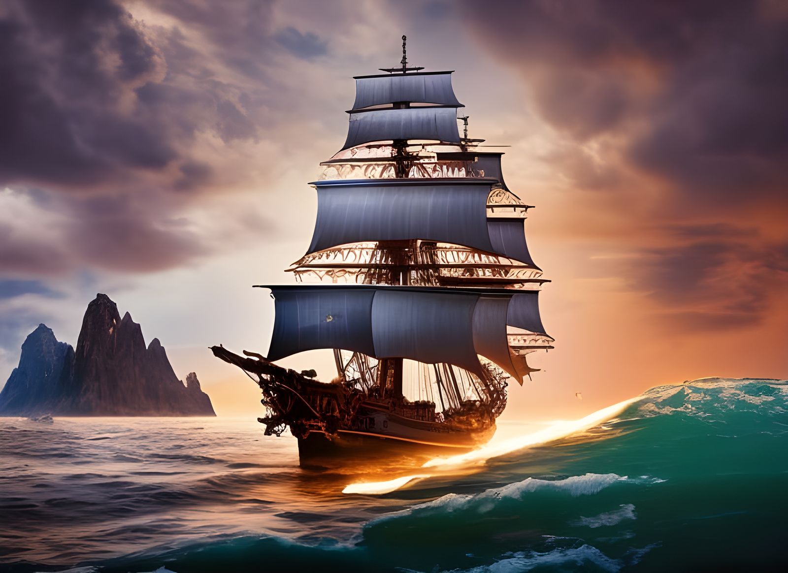 Pirate Ship ⚓  by @Reborn Phoenix