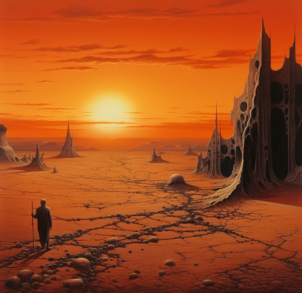 Lost Man in the desert