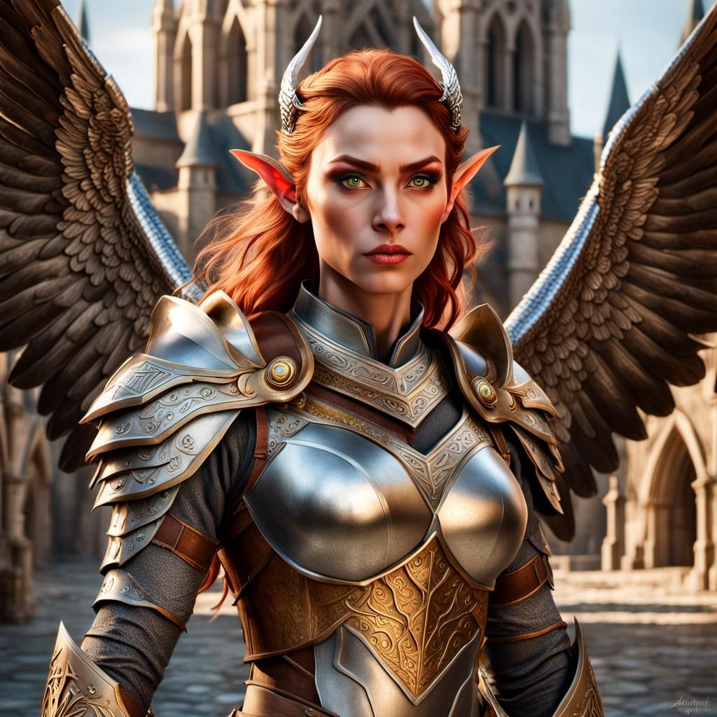 Elf Hawkgirl - Ai Generated Artwork - Nightcafe Creator