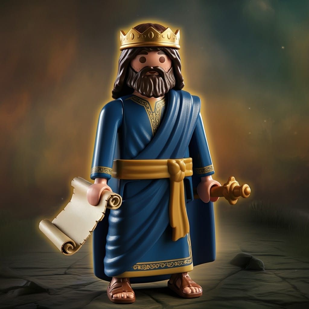 King Solomon, a Playmobil Style Digital Painting