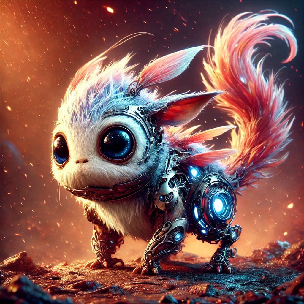 adorable fairy-tale fantasy creature portrait..