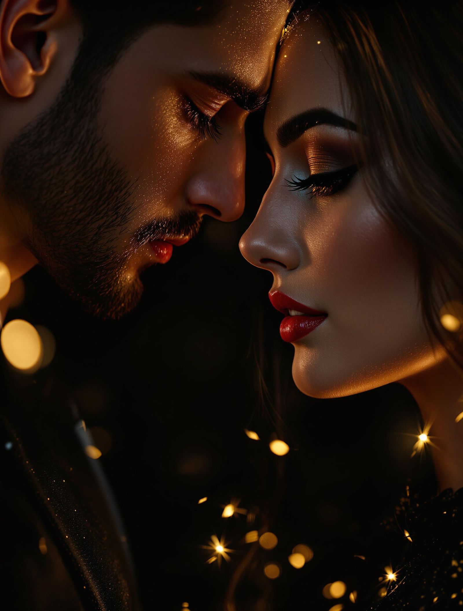 He can't resist her, caught in her spell